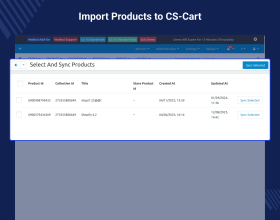 CS-Cart Shopify Connector