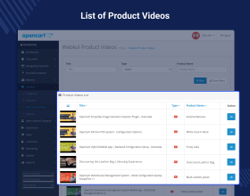 Opencart Video Player