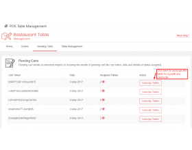 Restaurant Table Management for Shopify