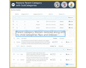 Prestashop Restore Deleted Data