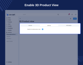 CS-Cart 3D Product Viewer