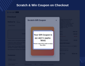CS-Cart Scratch Card Add-on