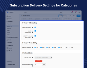 CS-Cart Subscription Delivery