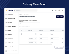 Laravel Marketplace Delivery Time Slot