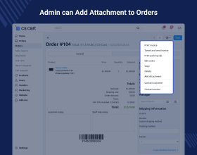 Order Attachment for CS-Cart