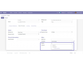 Odoo Multi Branch Base