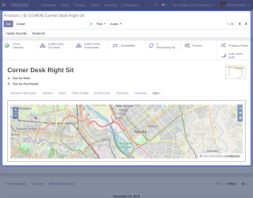 Odoo Map Widget