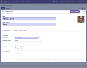 Odoo Website Customer Group