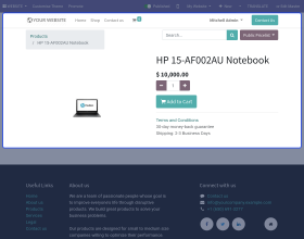 Odoo Website Product Gallery