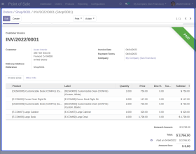 Odoo POS Auto Invoice Reconcile