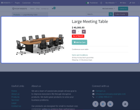 Odoo Website Product Stock