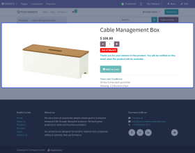 Odoo Website Stock Notify