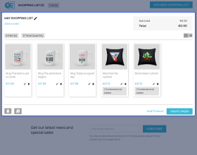 Prestashop Shopping List