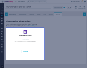 Prestashop Product Reservation