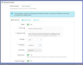 Prestashop Donate To Charity