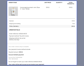 Prestashop Invoice Payment