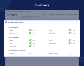 PrestaShop Google Looker Studio Connector