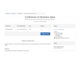 Odoo Events: Calendar View 