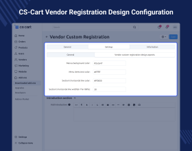 CS-Cart Vendor Custom Registration