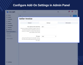 CS-Cart Seller Invoice