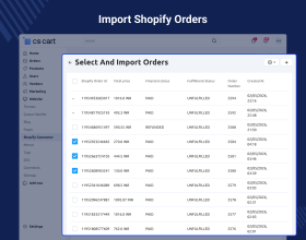 CS-Cart Shopify Connector