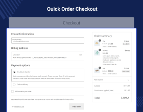 WooCommerce Quick Order Plugin