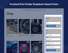 WooCommerce Vehicle Part Finder