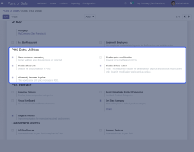 Odoo POS Extra Utilities