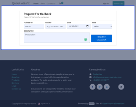 Odoo Website Request For Callback