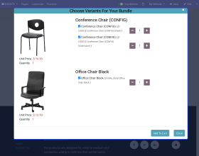 Odoo Website Customize Bundle Products