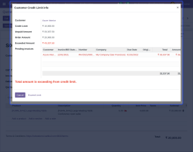 Odoo Customer Credit Limit