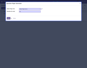 Odoo Question Paper Generator