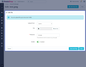 Prestashop Virtual File Manager