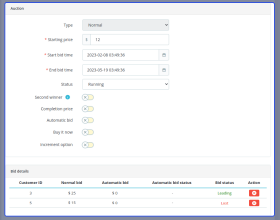 PrestaShop Product Auction 