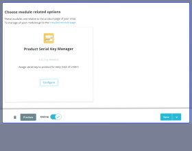 Prestashop Product Serial Key Manager