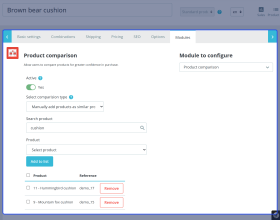 Prestashop Product Comparison