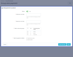 Prestashop Advanced Restrict Payment Methods Pro
