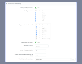 Prestashop Advanced Search