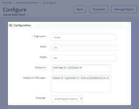 Prestashop Social Wall Feed