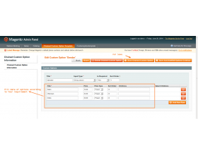 Magento (OpenMage) Chained Custom Option Template