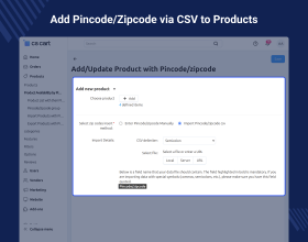 CS-Cart Product Availability By Pincode/Zipcode