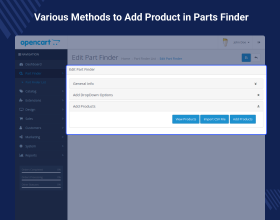 Opencart Vehicle Part Finder