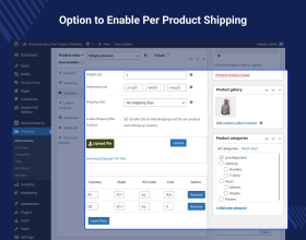 WooCommerce Per Product Shipping Extension