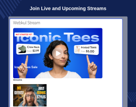 WooCommerce Agora Live Stream