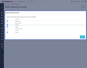 Prestashop Restrict Shop Access by Country, IP and User-Agent