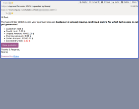 Odoo Customer Credit Limit