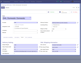 Odoo DHL Shipping Integration
