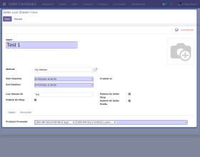 Odoo Marketplace With Facebook Live Stream