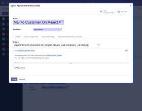Odoo Appointment Management System