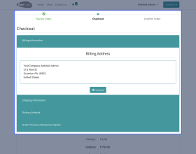Odoo Website Onepage Checkout